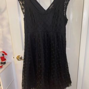 Black lace dress